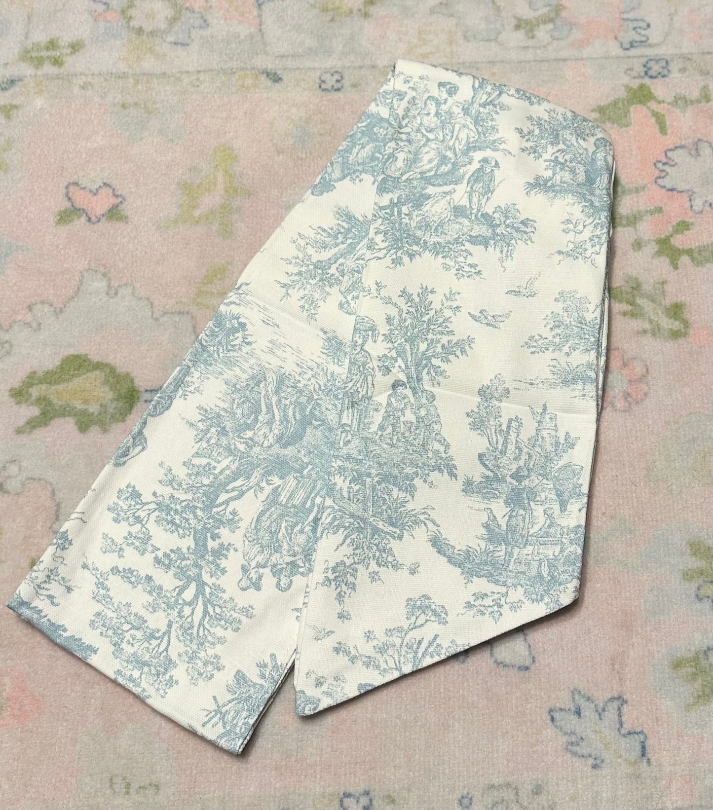French Toile Wreath Sash