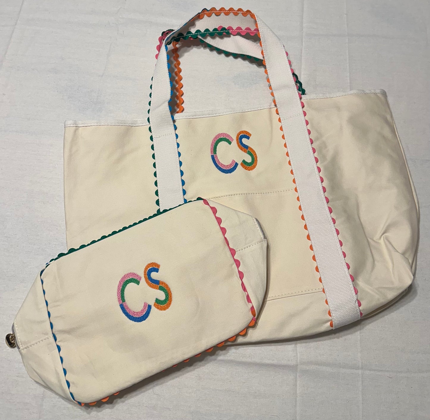 Ricrac Trim Tote READ DESCRIPTION