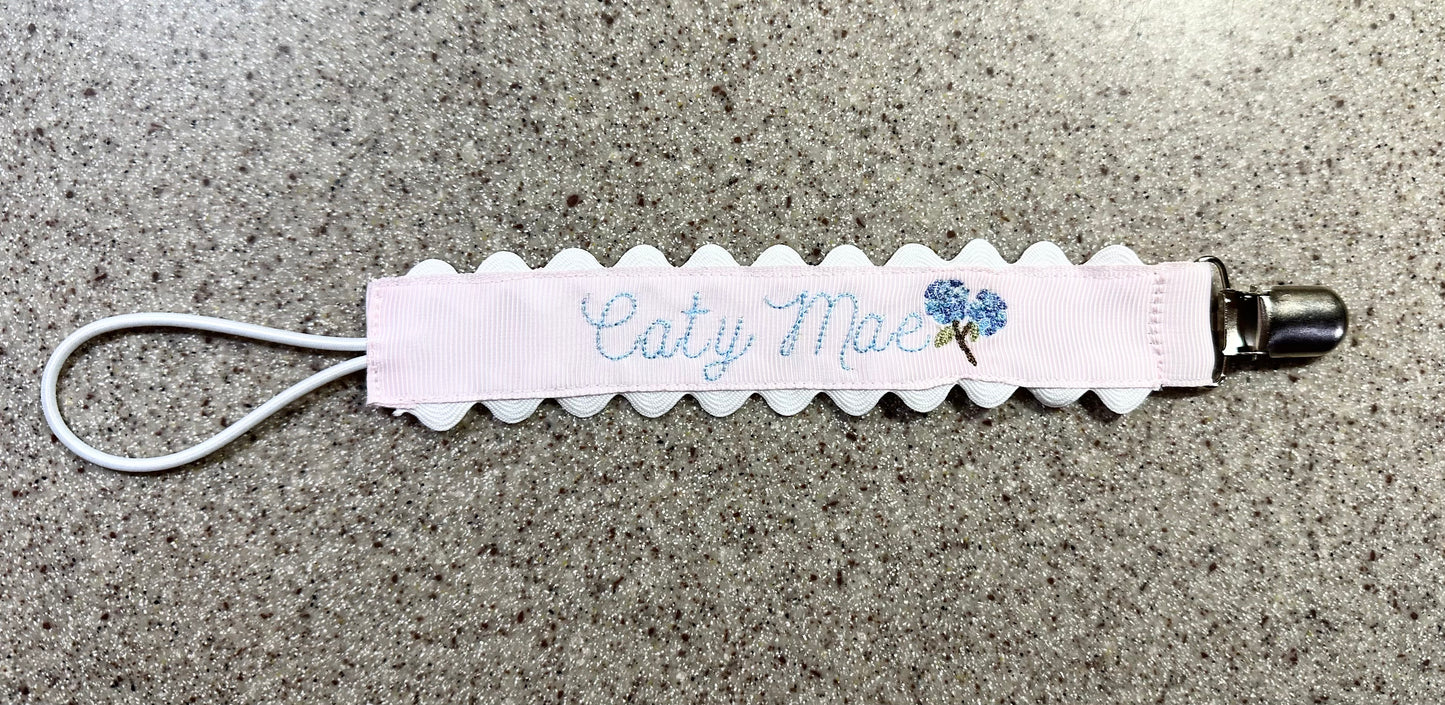 Paci Clip - Ricrac Trim