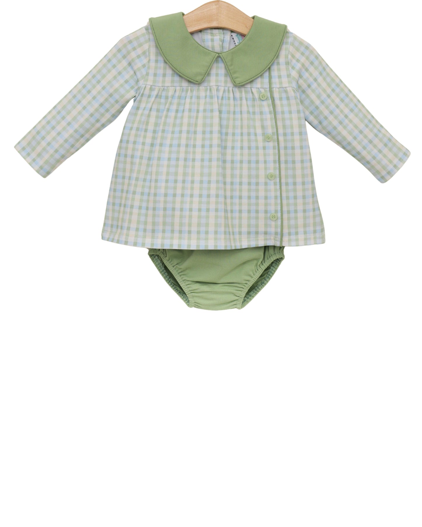 Basin Plaid Liam Diaper Set