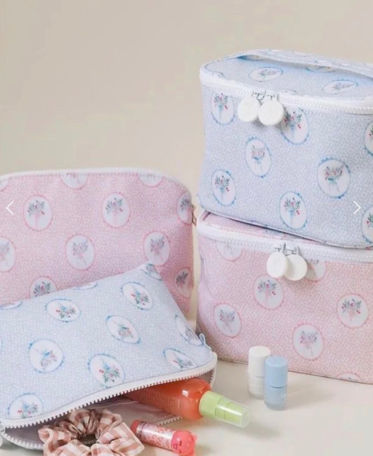 TRVL Kit Case Medallion Floral - Pink