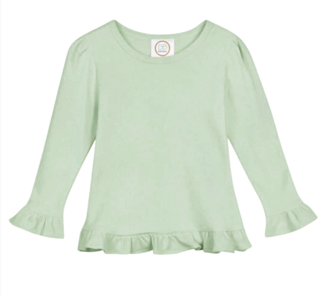 Long Sleeve Ruffle Tee