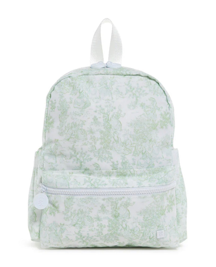 Mini Backpacker - Bunny Toile Sage