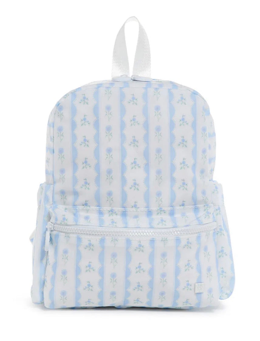 Mini Backpacker - Ribbon Floral Blue