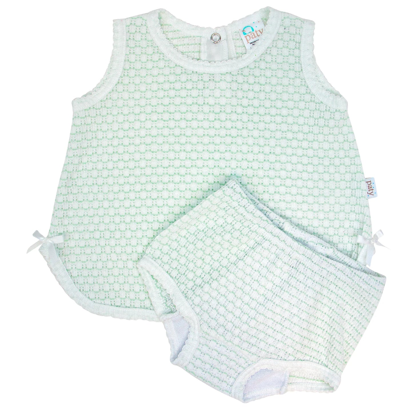 Paty Knit Pinstripe Diaper Set PREORDER