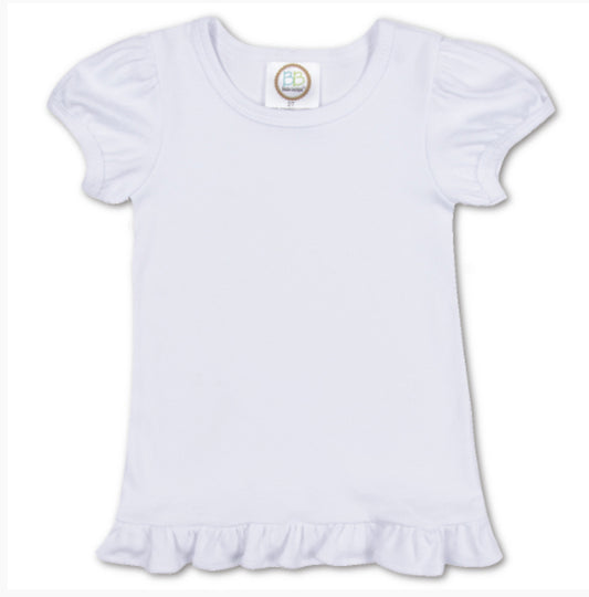 Short Sleeve Ruffle Tee