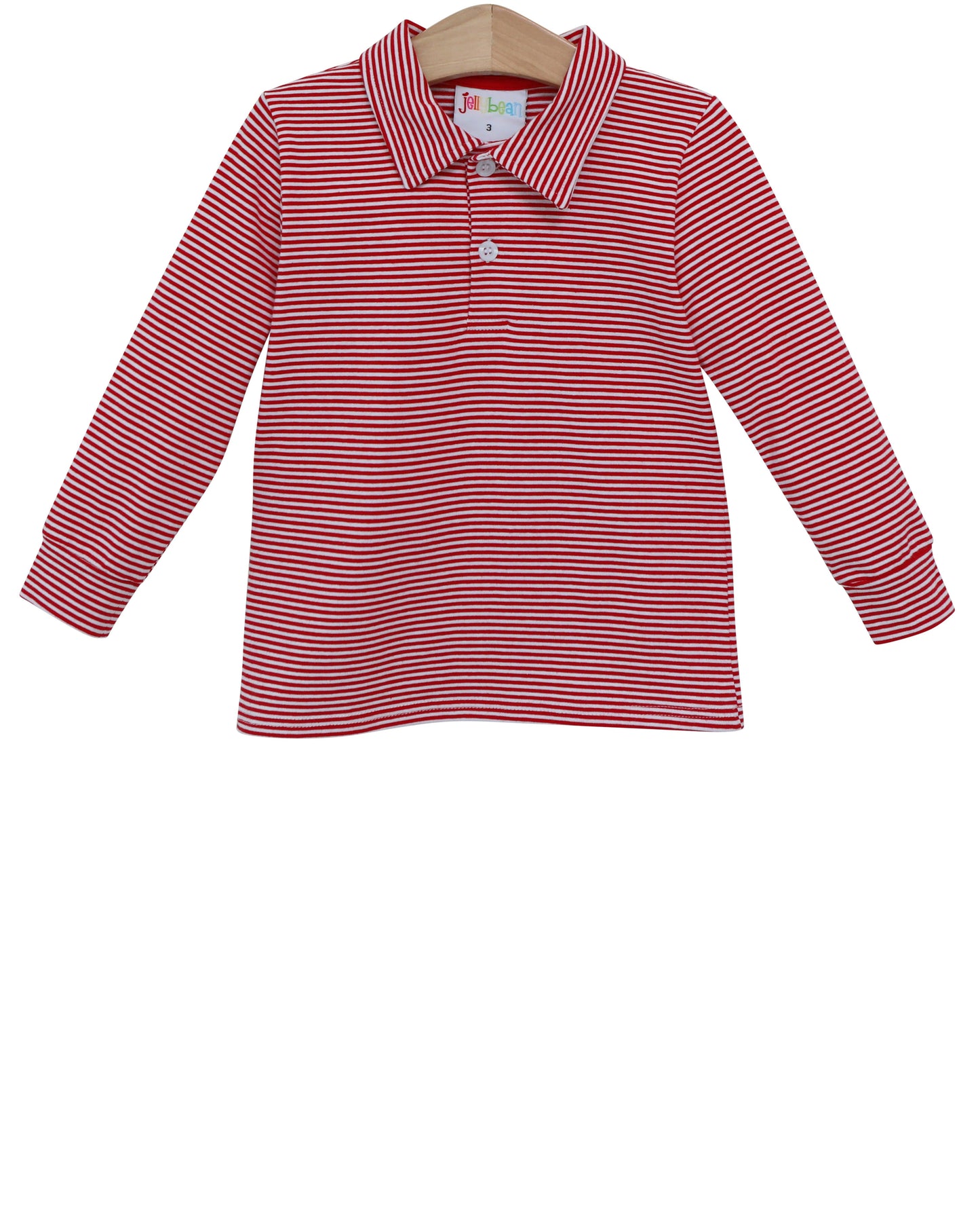 Michael Polo LS - Red Stripe