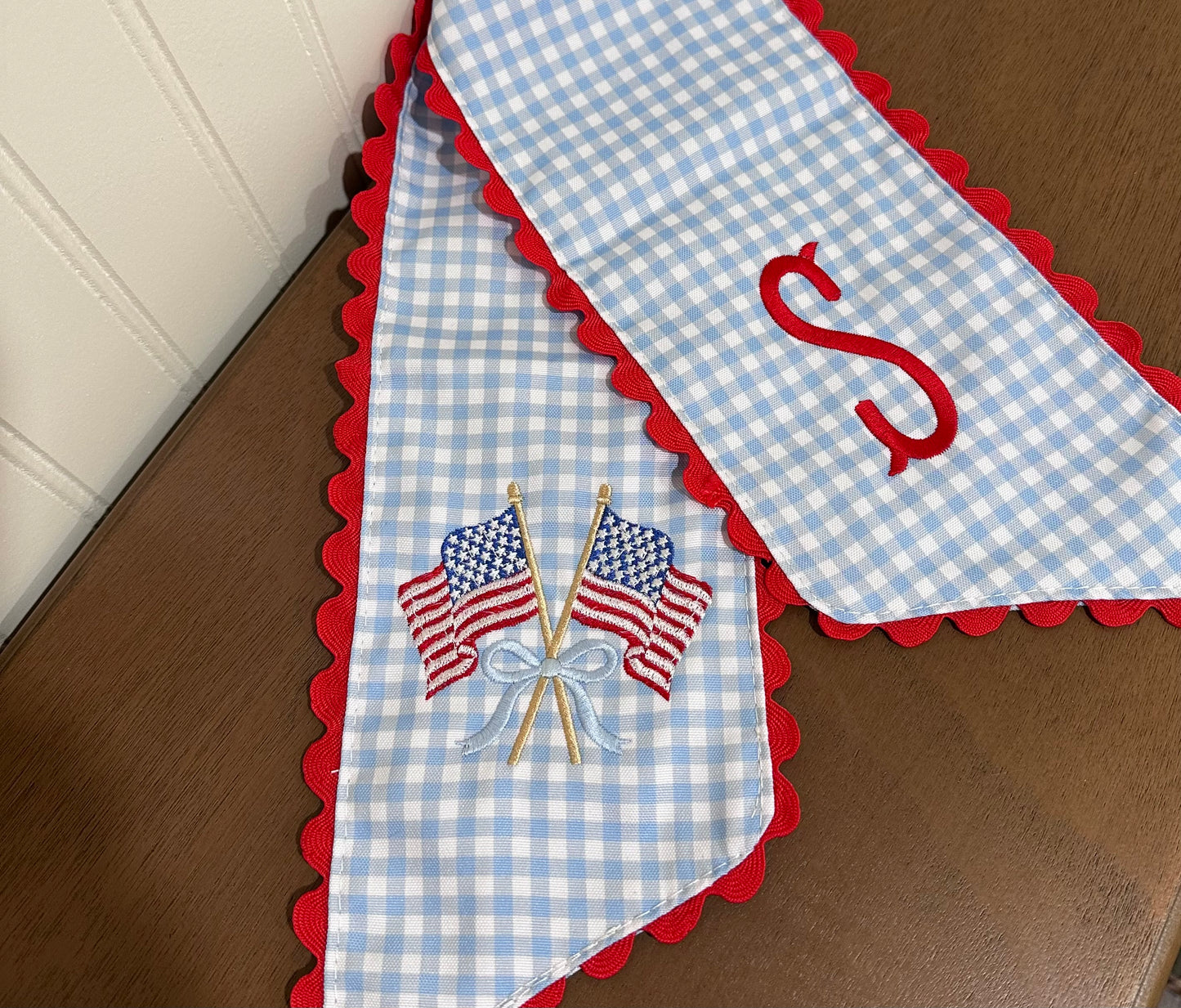 Patriotic Wreath Sash