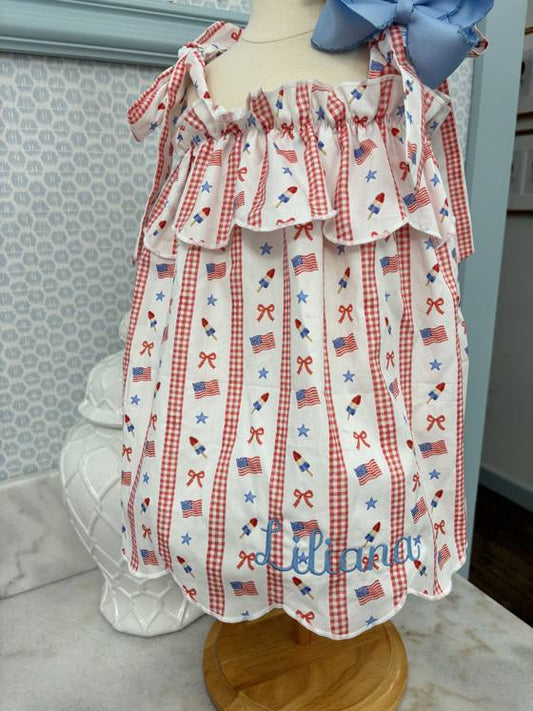 All American Tie Dress