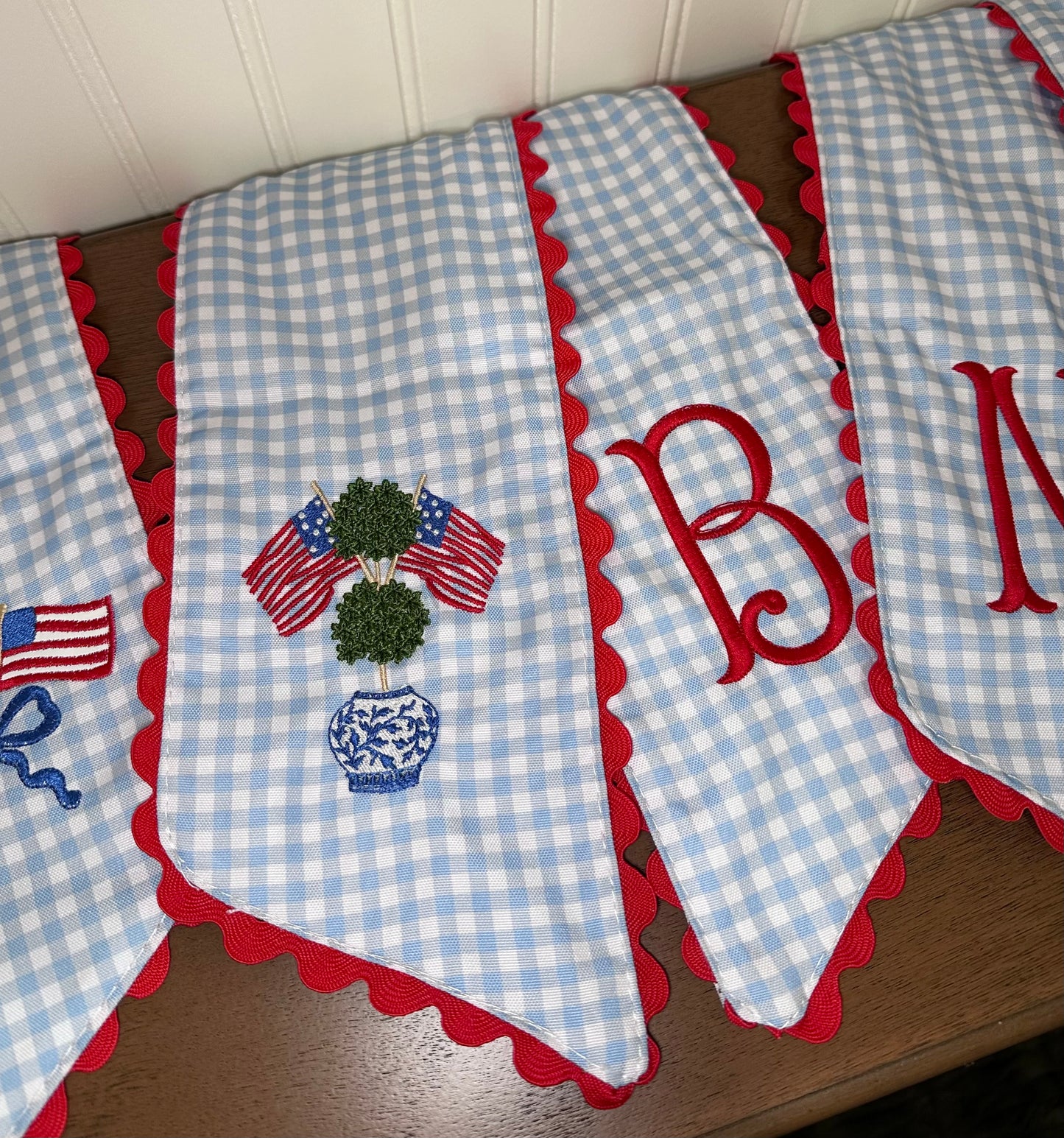 Patriotic Wreath Sash