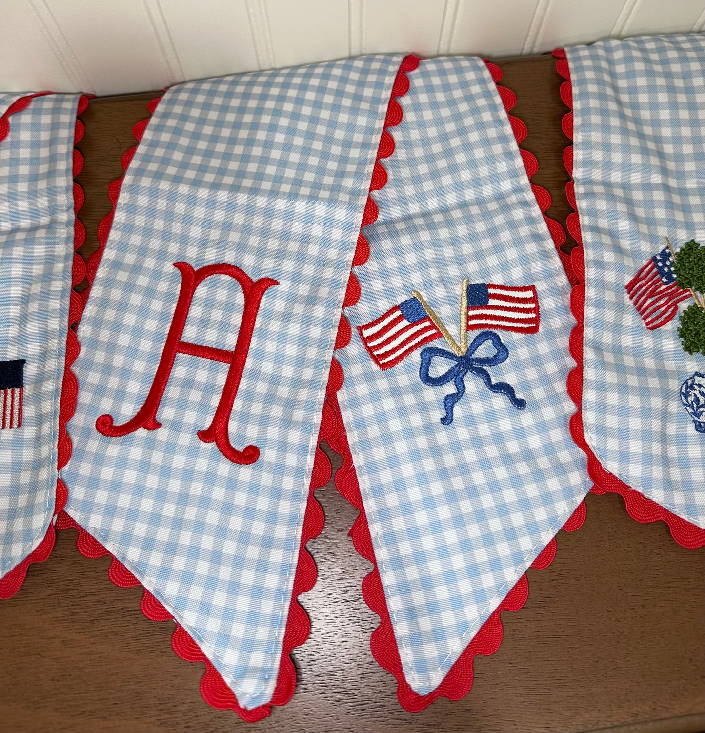Patriotic Wreath Sash