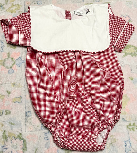 Red Gingham Bib Bubble