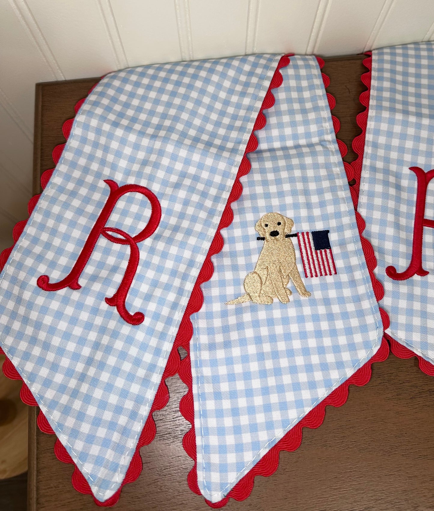 Patriotic Wreath Sash