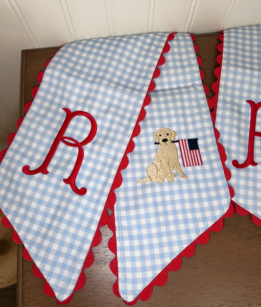 Patriotic Wreath Sash