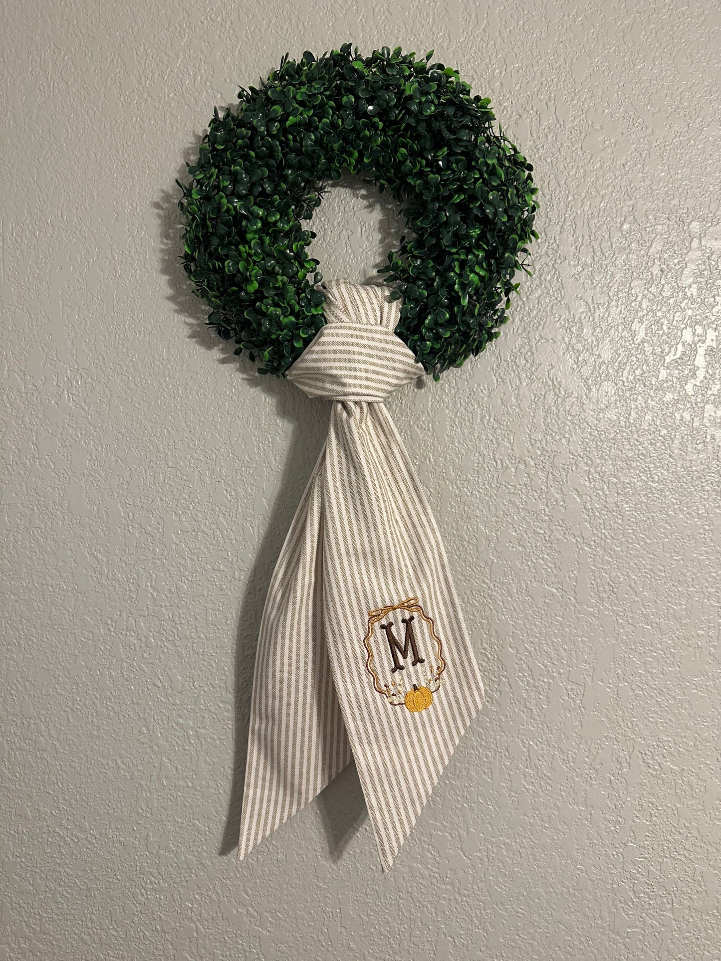 Linen Wreath Sash