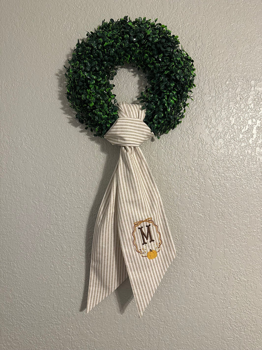 Linen Wreath Sash