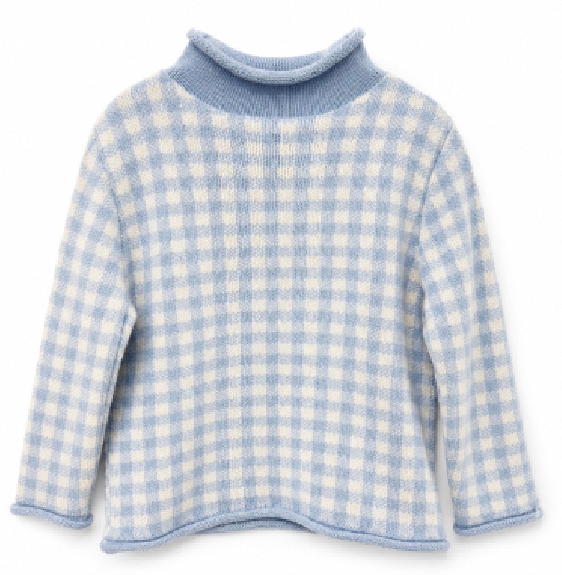 Gingham Rollneck Sweater - Preorder