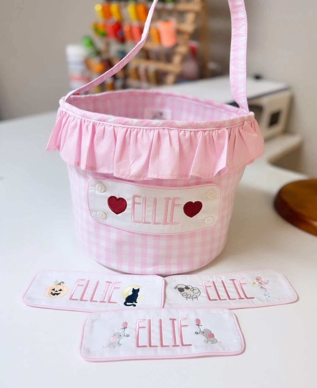 Interchangeable Tab Bucket - Pink