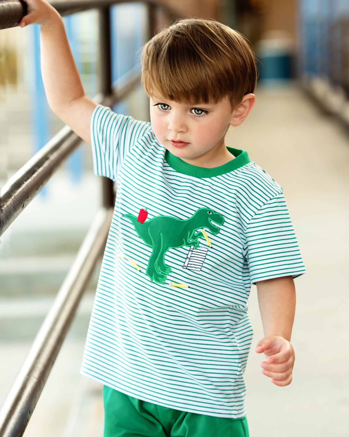 Back to School Dino Short Set