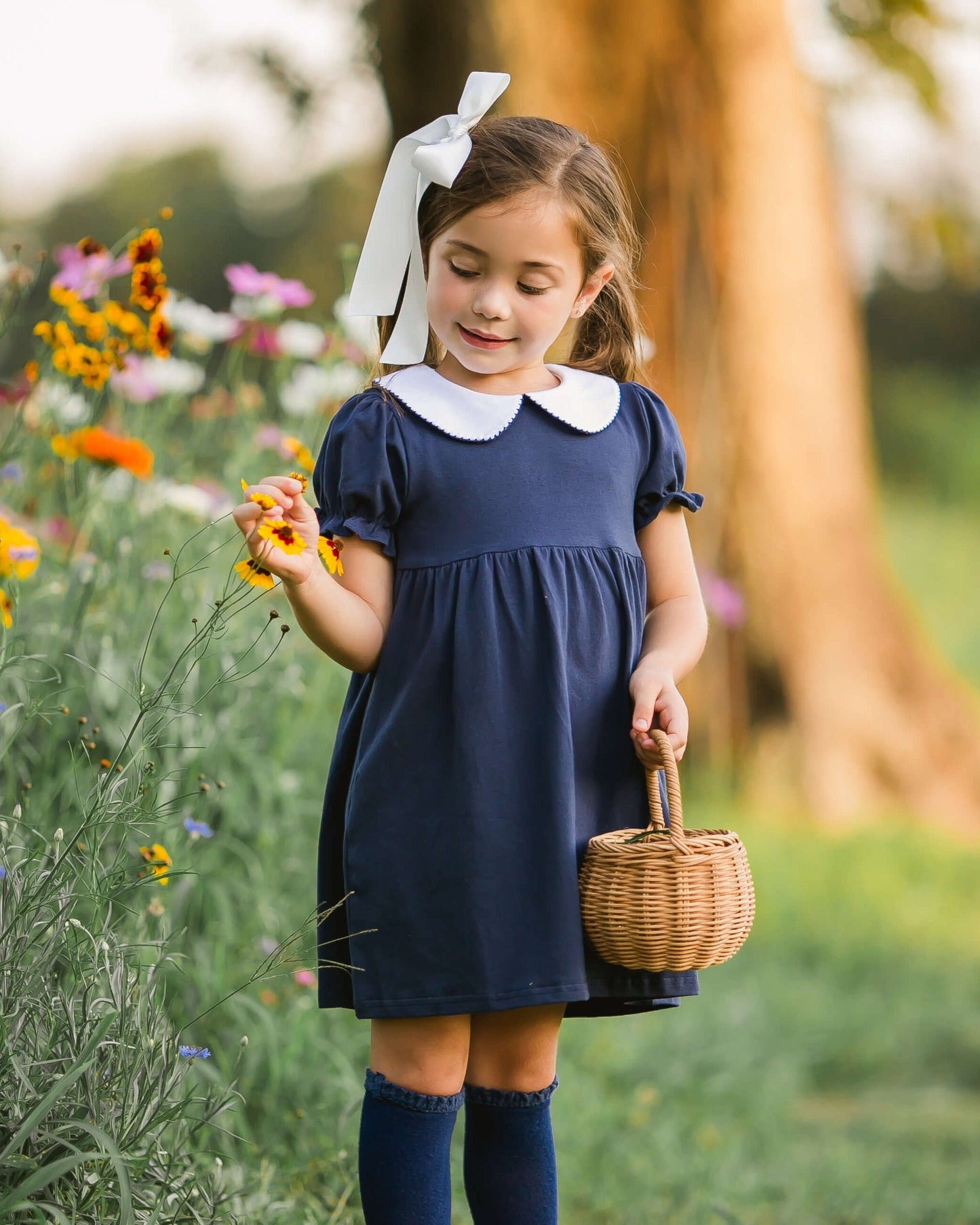 Charlotte Dress - Navy
