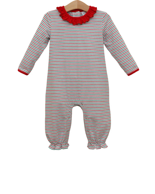 Christmas Candy Stripe Emily Romper