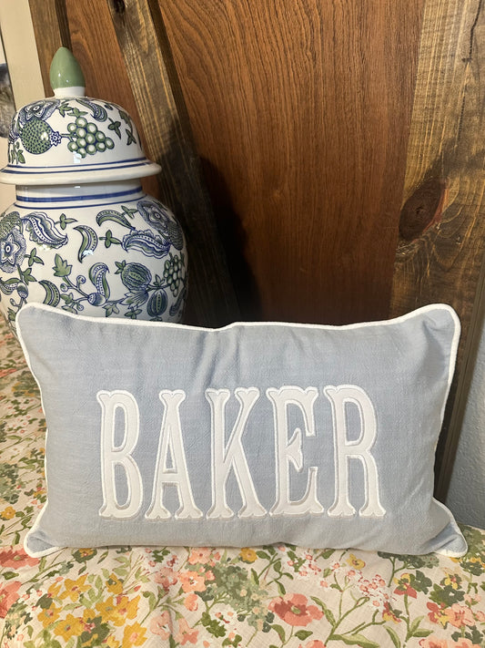 Nursery Name Pillow - Linen