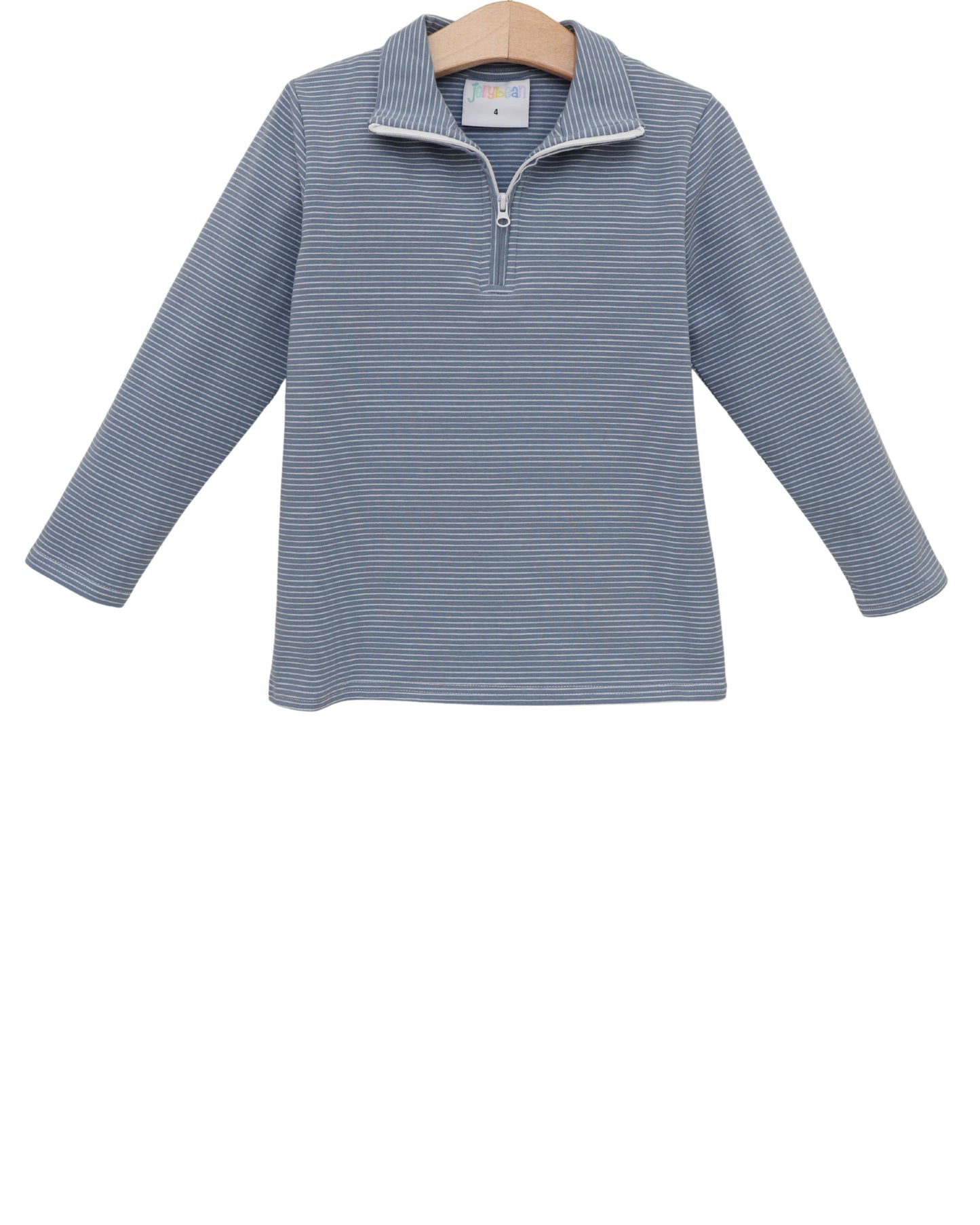 Evan Pullover - Dusty Blue Stripe