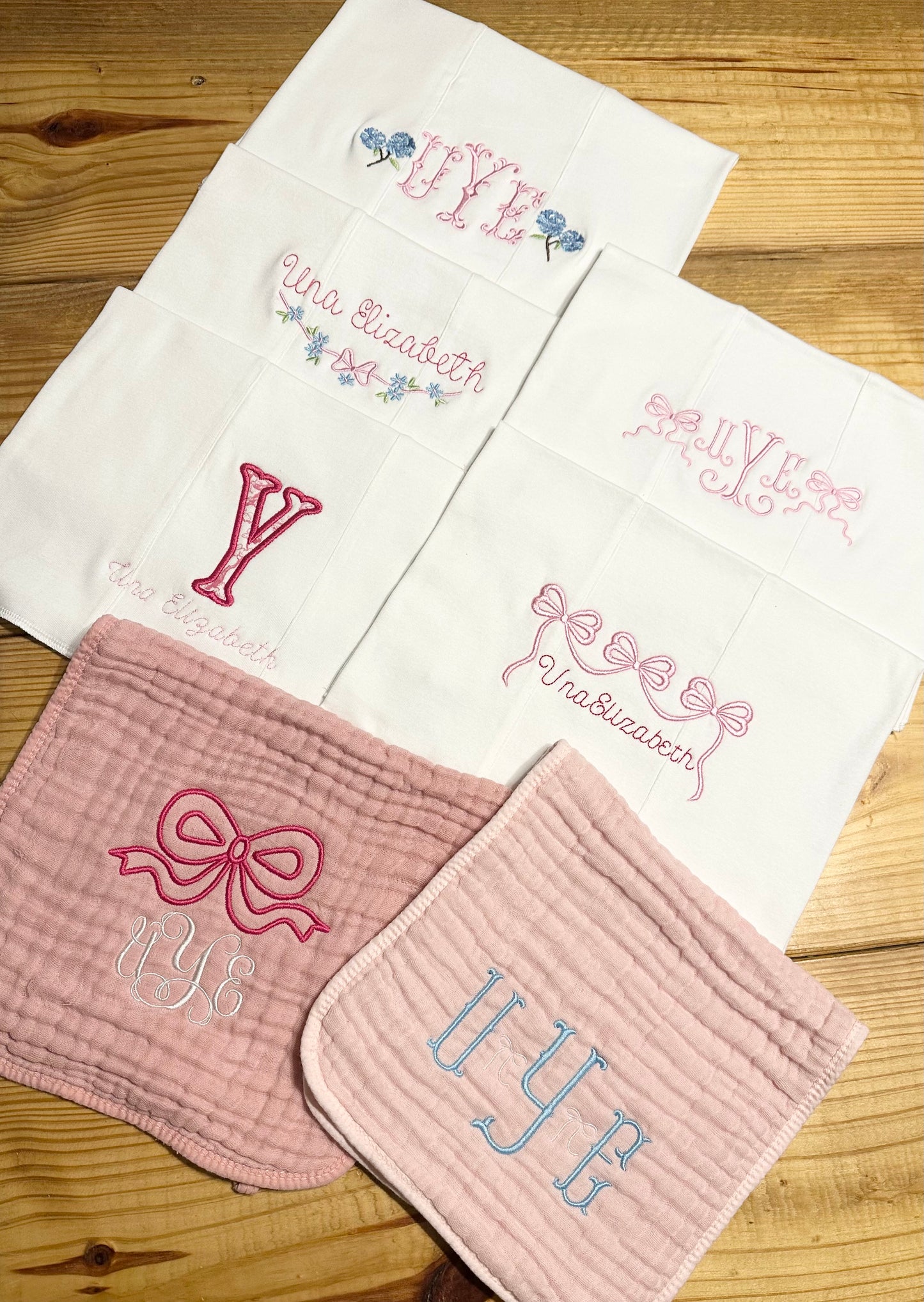 Custom Burp Cloth Bundle