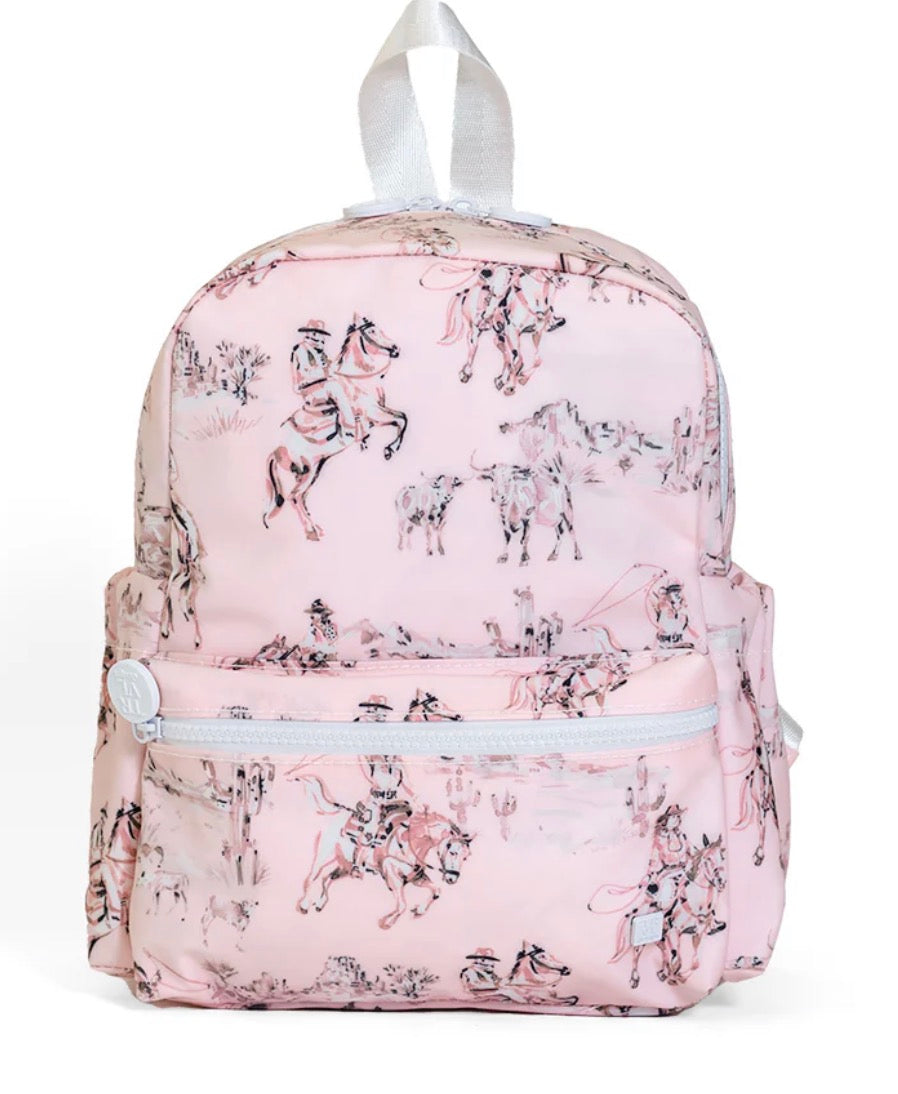 Mini Backpacker - Cowgirl Toile