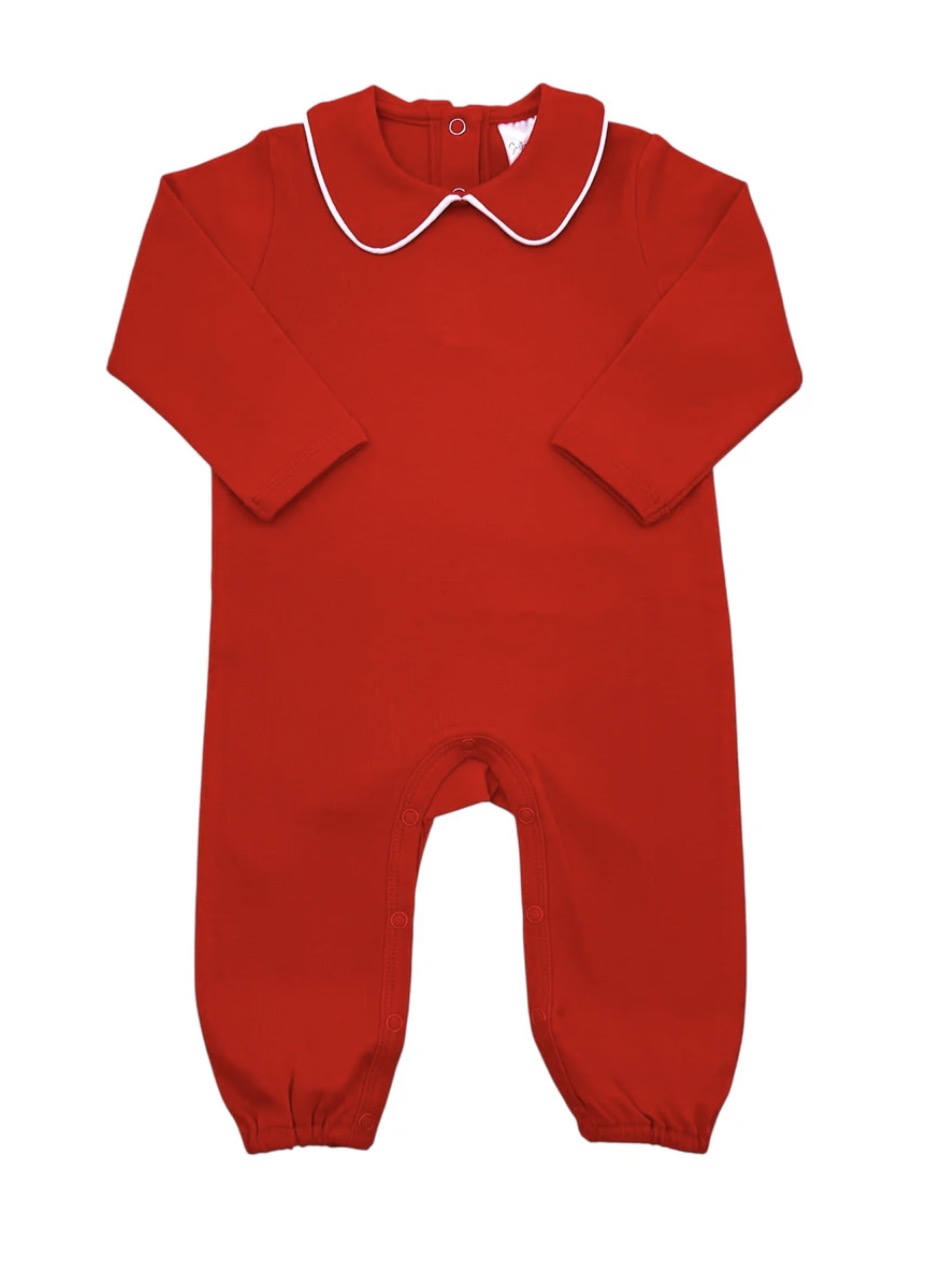Collared Long Romper