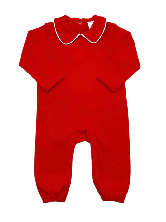 Collared Long Romper