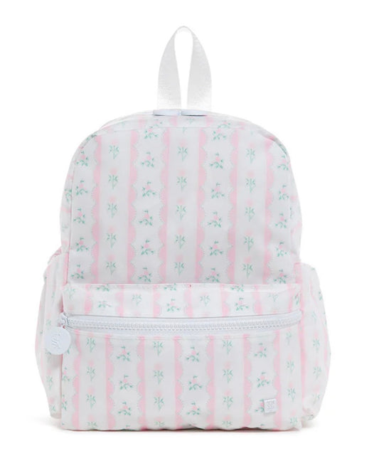 Mini Backpacker - Ribbon Floral Pink
