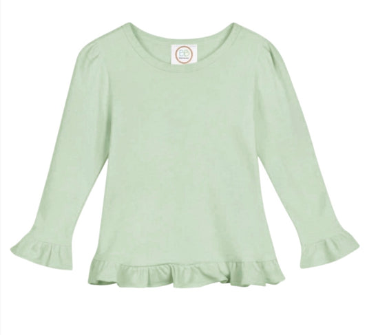 Long Sleeve Ruffle Tee