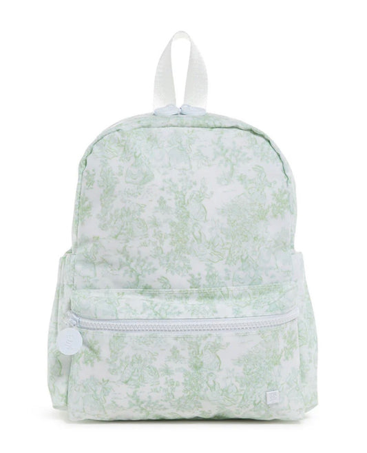 Mini Backpacker - Bunny Toile Sage