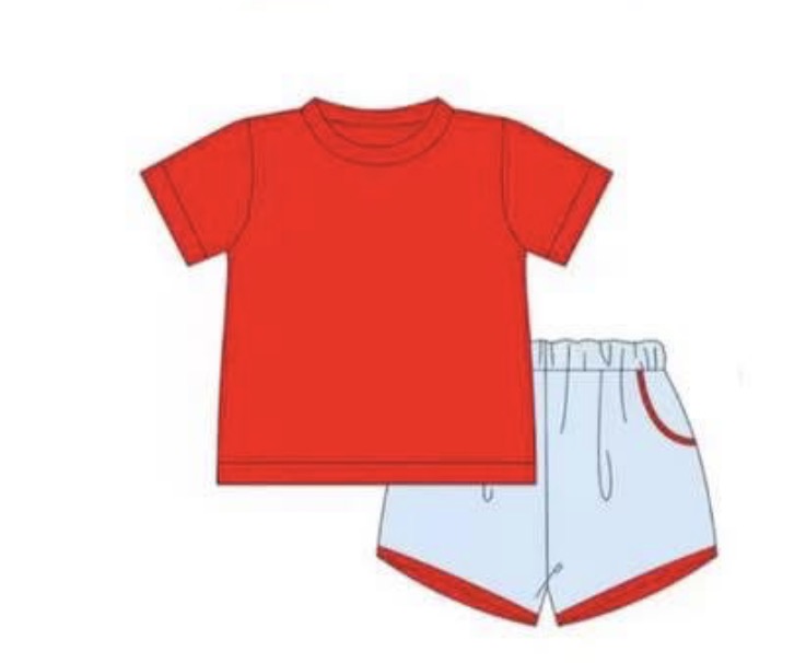 Red, White & Blue Short Set