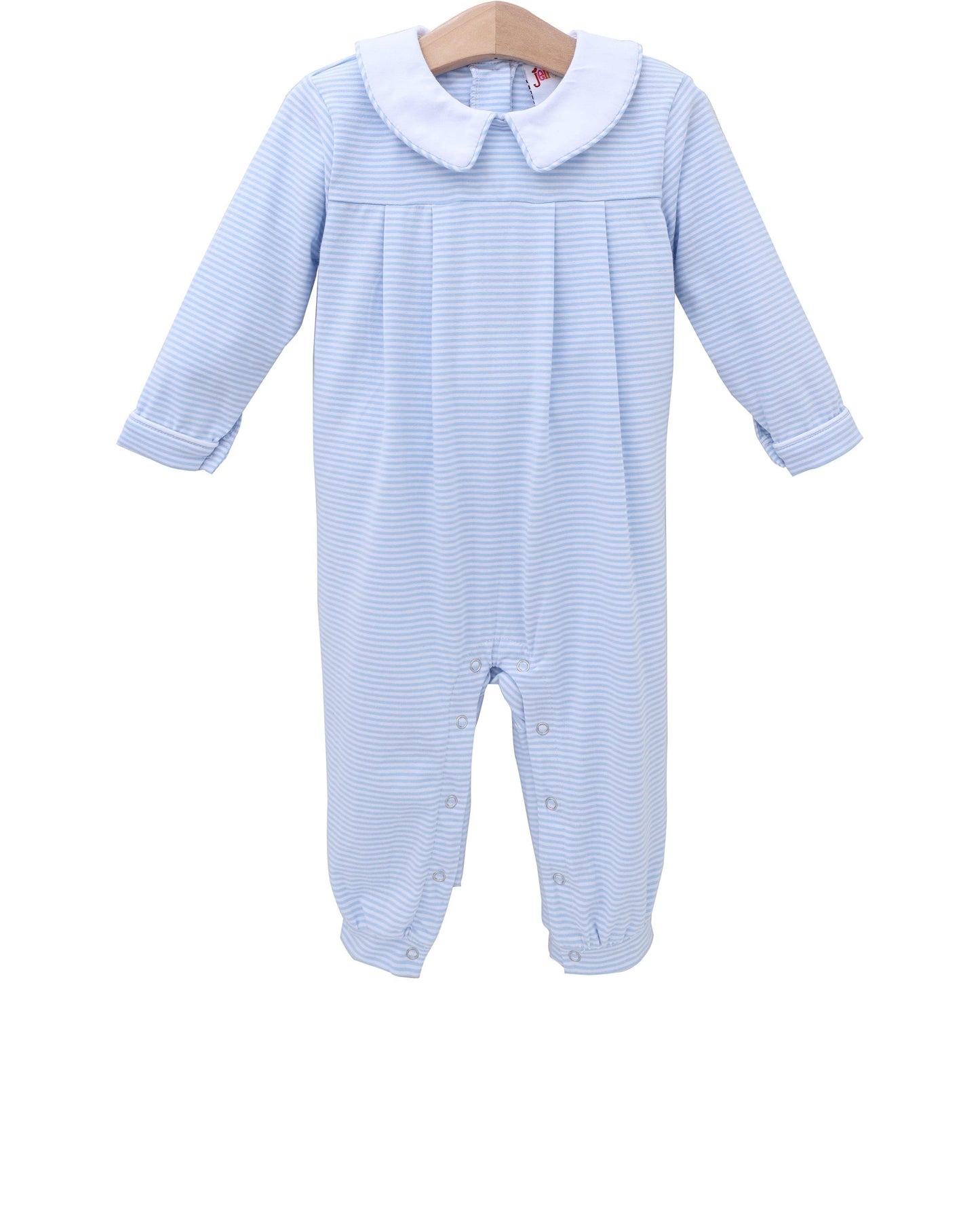 Henry Romper - Light Blue Stripe