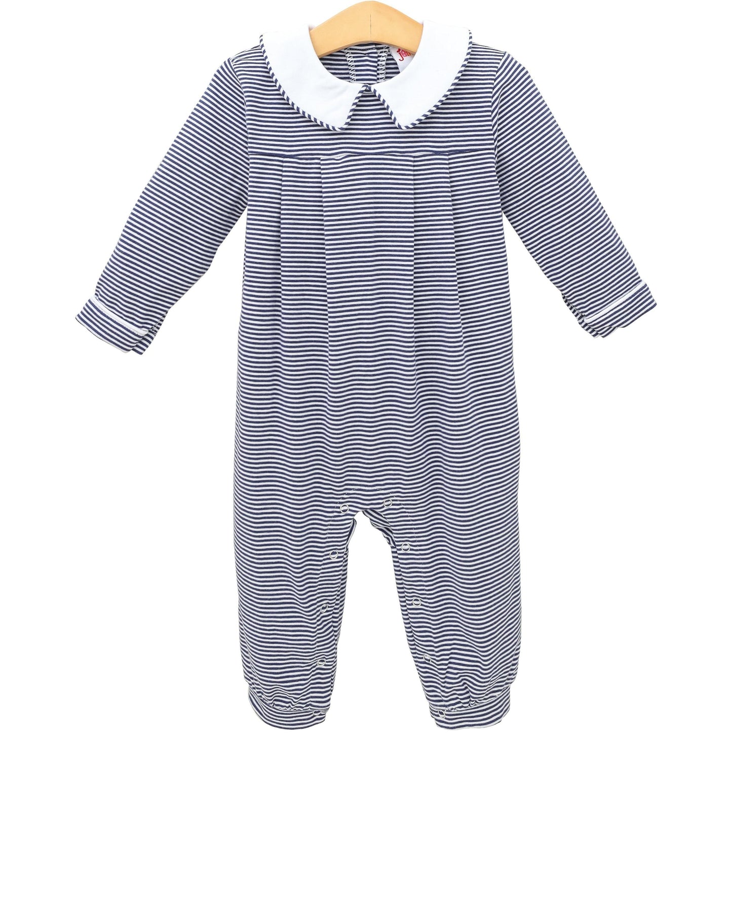 Henry Romper - Navy Stripe