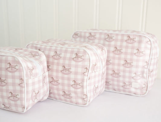 Little Explorer - Large Cosmetic Pouch - Pink