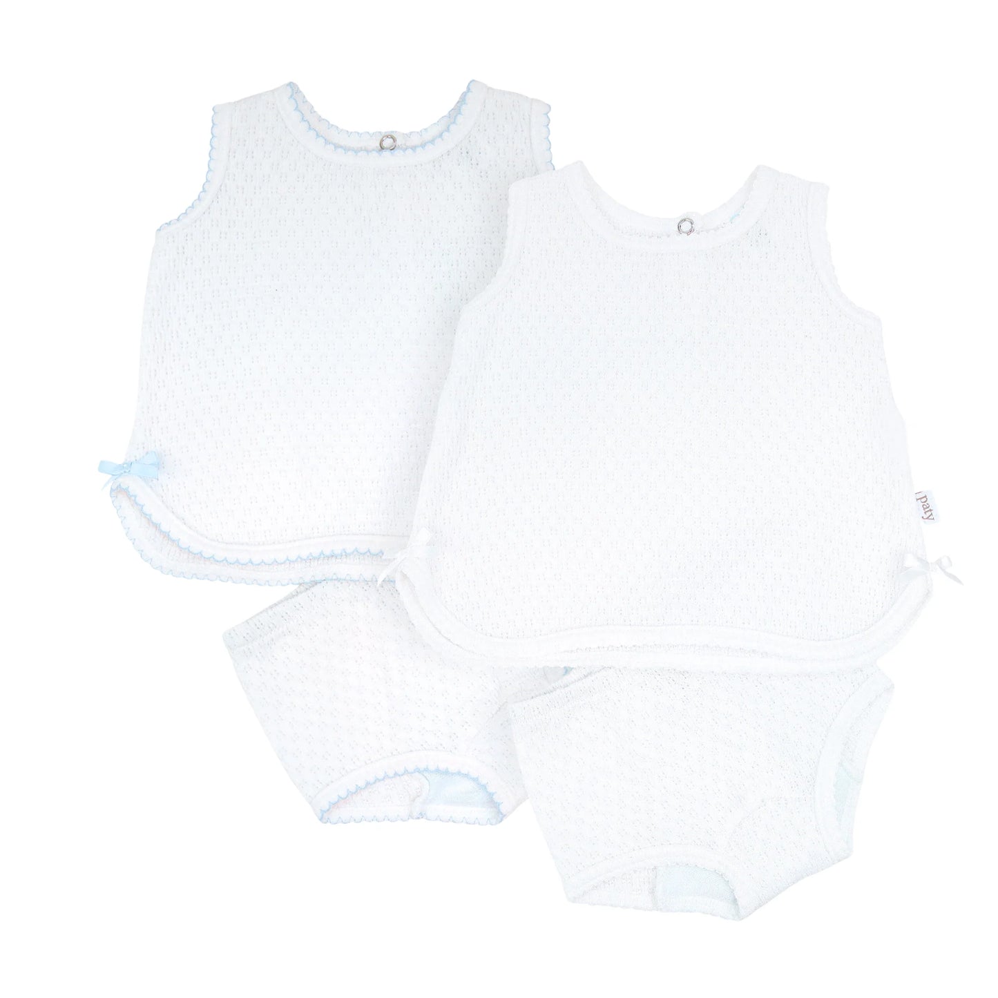 Paty Knit Solid Color Diaper Set- Bow or No Bow -PREORDER