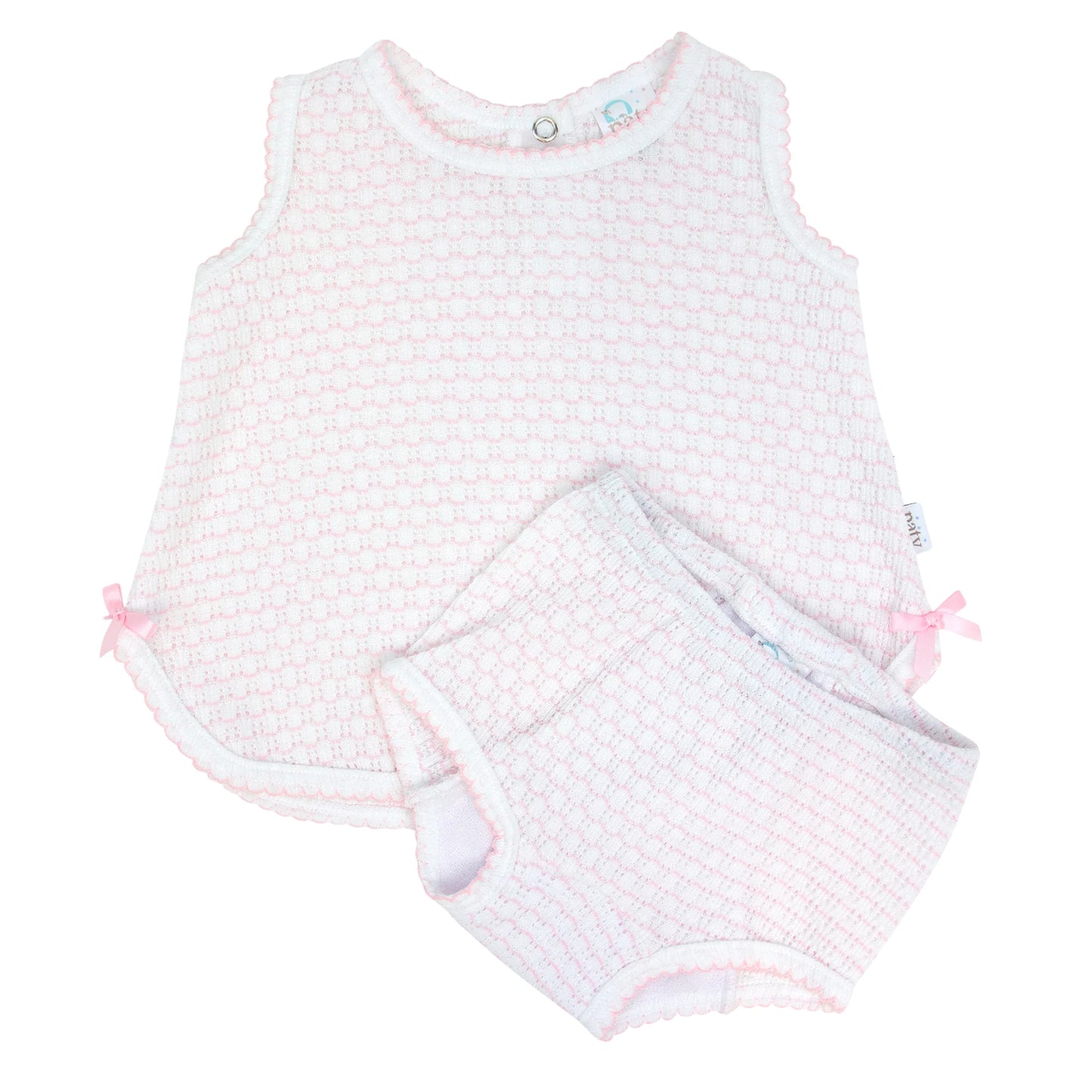 Paty Knit Pinstripe Diaper Set PREORDER