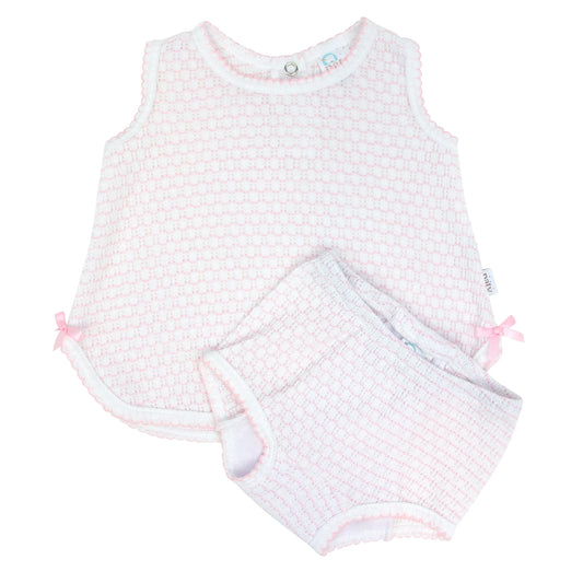Paty Knit Pinstripe Diaper Set PREORDER