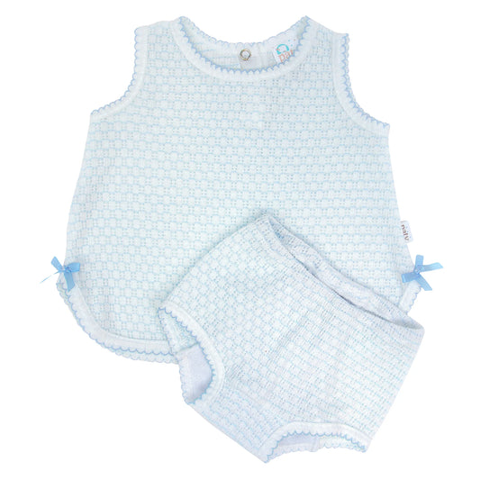 Paty Knit Pinstripe Diaper Set PREORDER