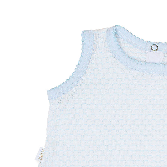Paty Knit Pinstripe Diaper Set with Pima Trim PREORDER