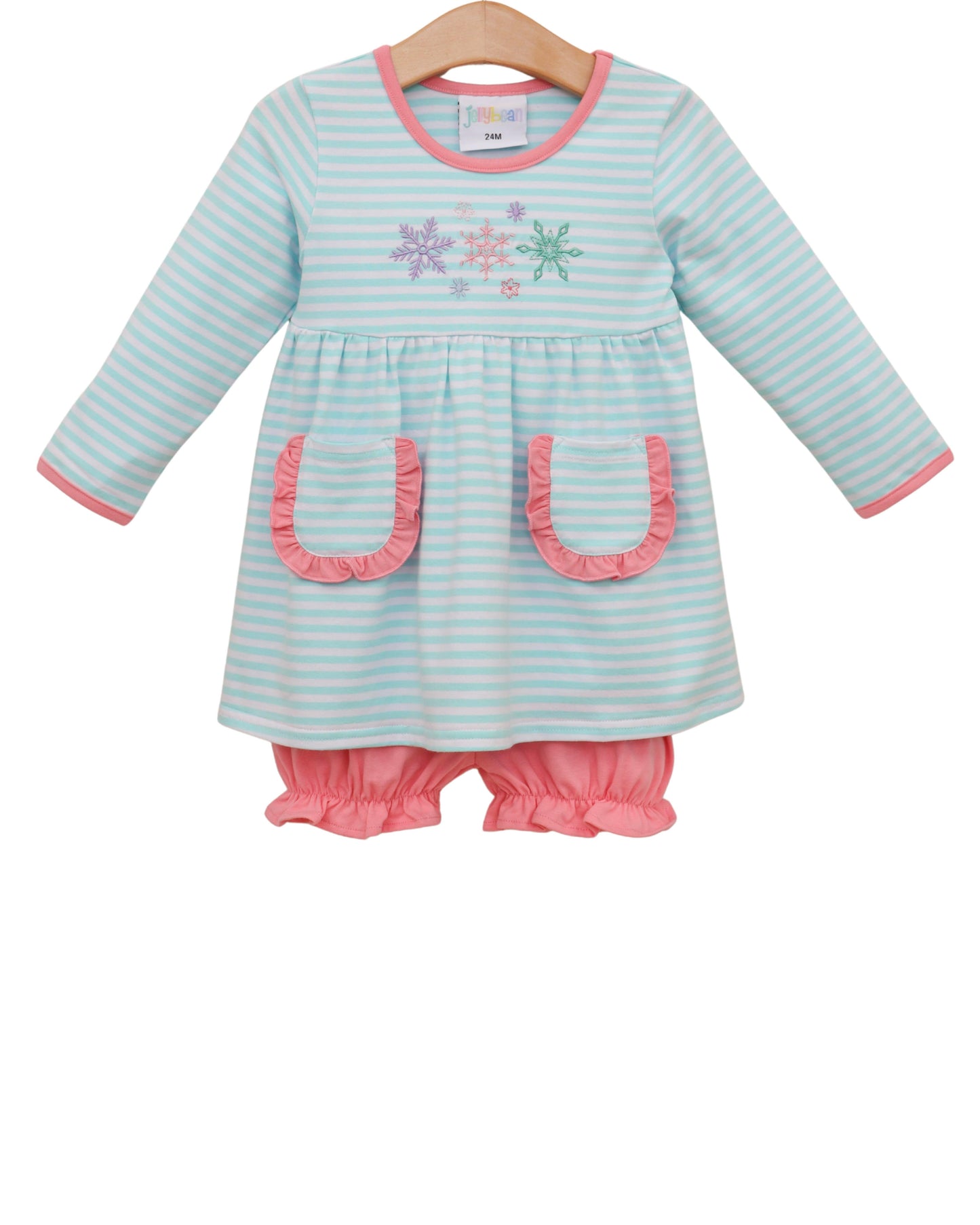 Let It Snow Ruffle Bloomer Set