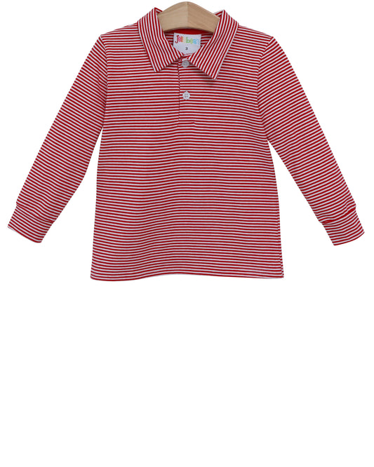 Michael Polo LS - Red Stripe