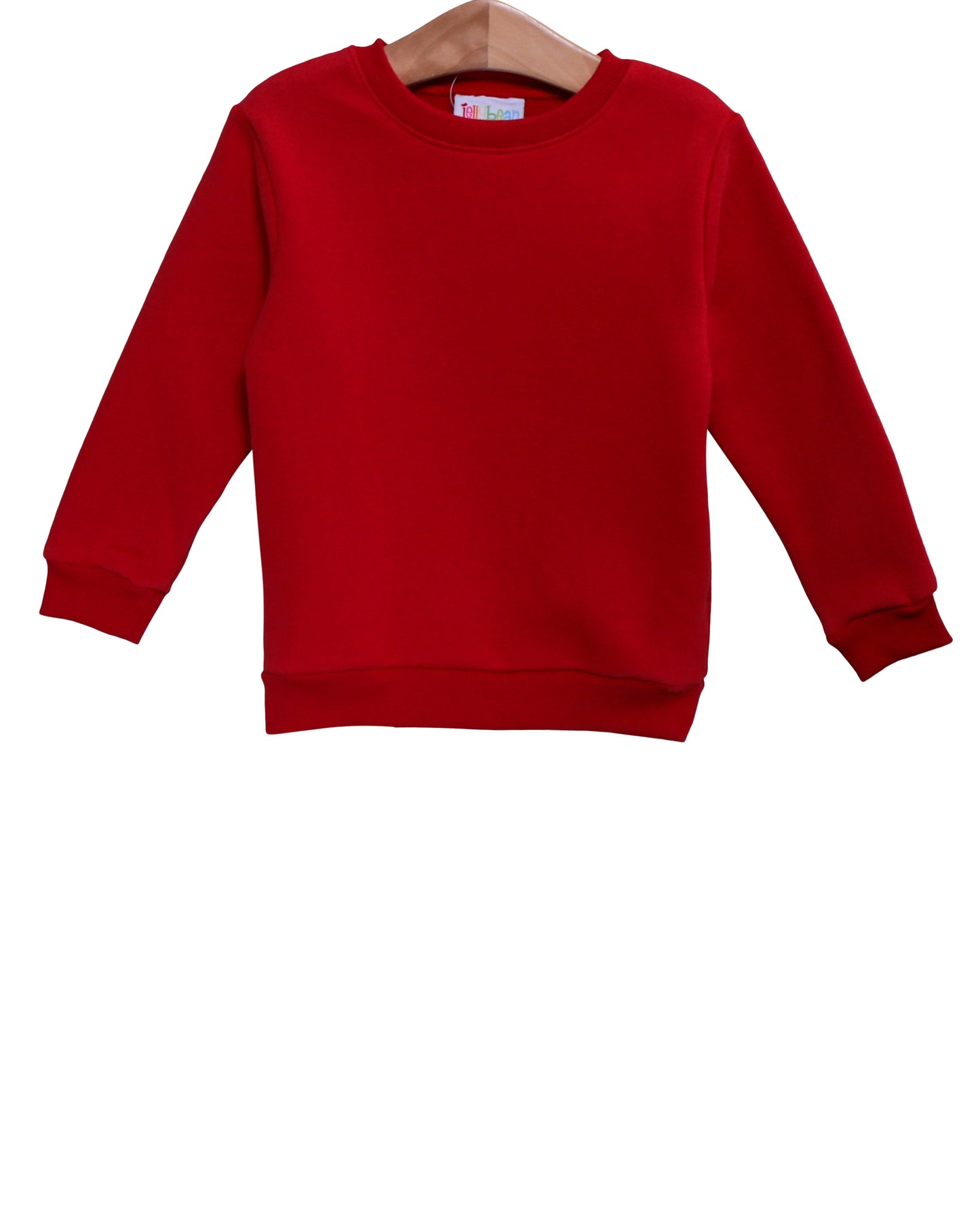 Pullover Fleece Sweatshirt - Red