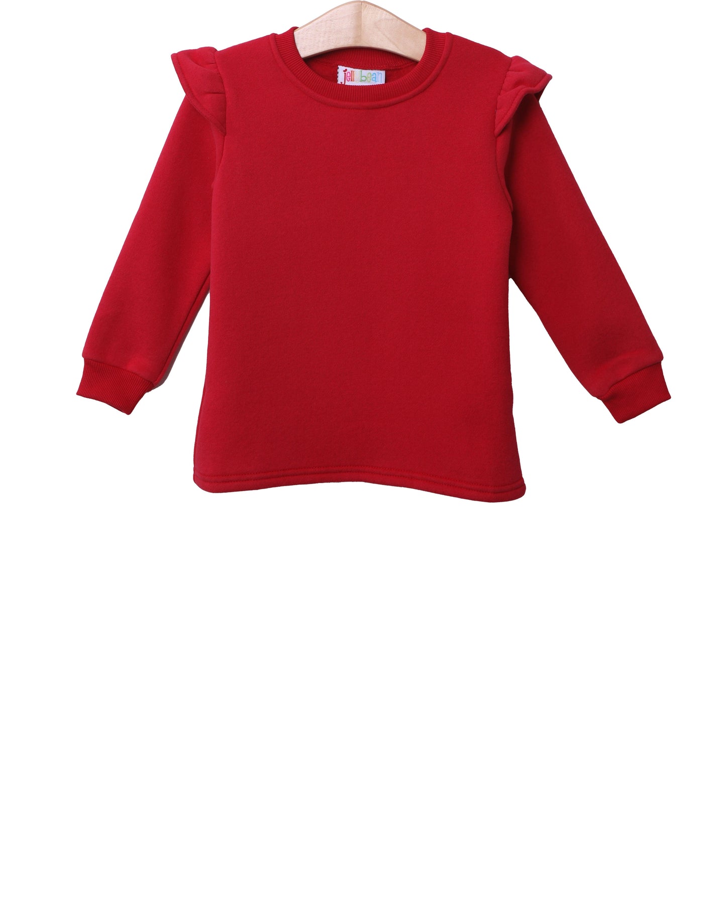 Ruffle Sweatshirt - Red