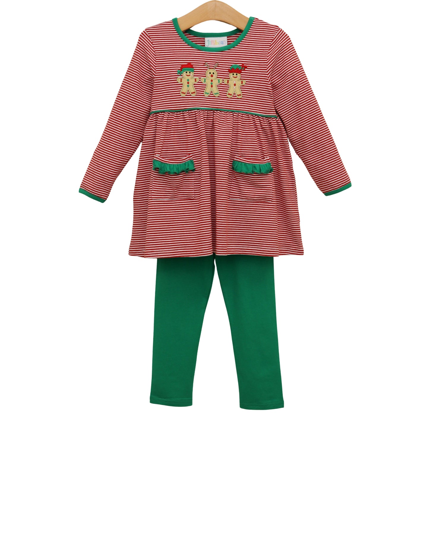 Santa’s Sweet Helpers Ruffle Pants Set