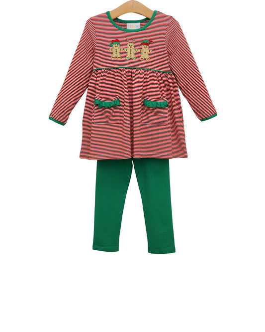 Santa’s Sweet Helpers Ruffle Pants Set
