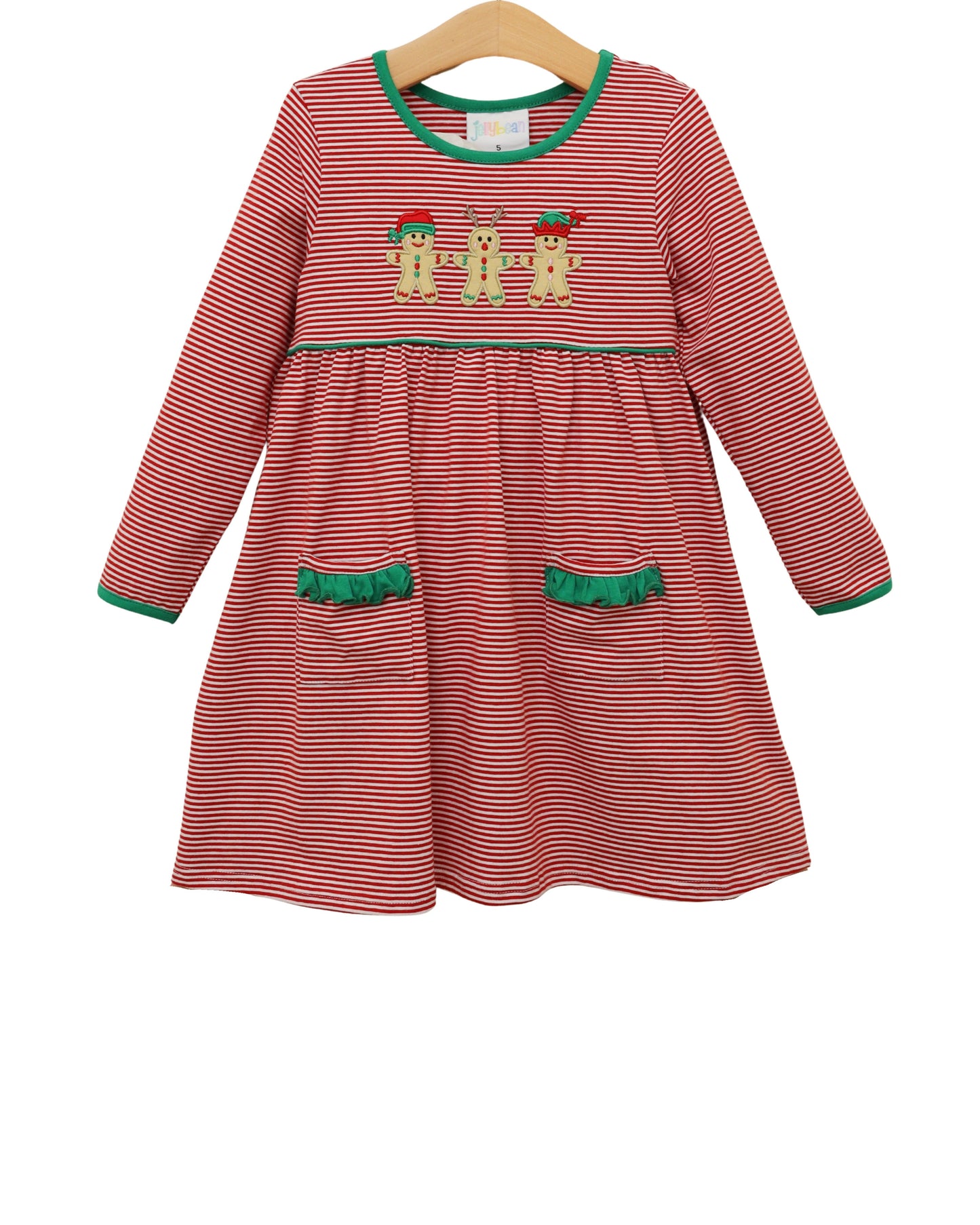 Santa’s Sweet Helpers Ruffle Pocket Dress